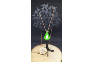 Sautoir Gnomiz vert pomme