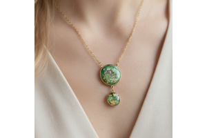 Collier sautoir doré longueur ajustable - Ghanimma