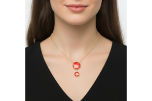 Collier sautoir doré longueur ajustable - Nata