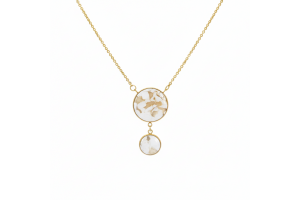 Collier sautoir doré longueur ajustable - Mileva