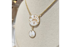 Collier sautoir doré longueur ajustable - Mileva
