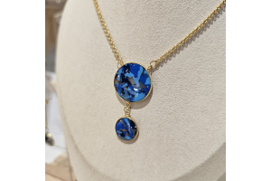 Collier sautoir doré longueur ajustable - Nadine