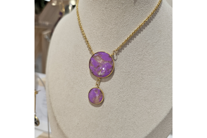 Collier sautoir doré longueur ajustable - Anja
