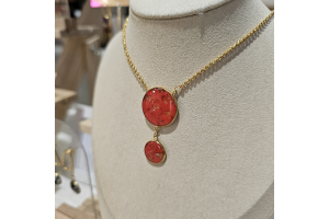 Collier sautoir doré longueur ajustable - Nata