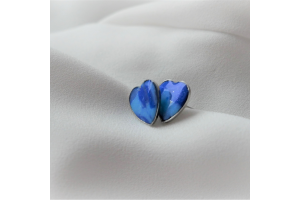 Puces bleus en forme de cœur - Francat
