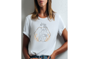 T-Shirt  minimaliste HEXAGONE