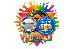 Badge humoristique " 1 mais pas 15 "
