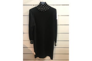 ROBE PULL COL PERLE TAILLE UNIQUE