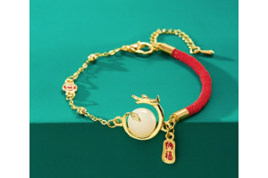 bracelet dragon avec perle
