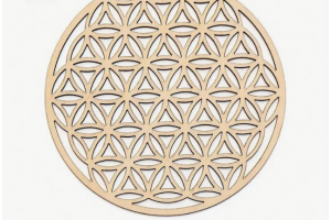 Fleur de vie en bois