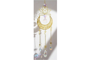 Attrape soleil « lotus et lune jaune »