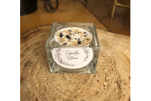 Bougie « cont transp » lavande