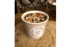 Bougie « beige » citron meringué