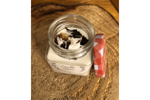 Bougie « pot confiture » balade sous la pluie
