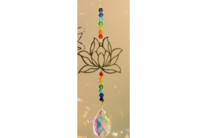 Attrape soleil « lotus doré 7 chakras »