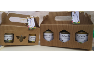 Coffret 3 pots de miel