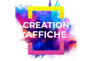 création de votre affiche, visuel, courrier forfait de base = 6 €