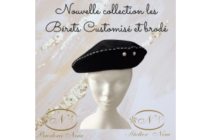 Bérets Customisé et brodé