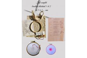 Top bag Kit complet Initiation de broderie main