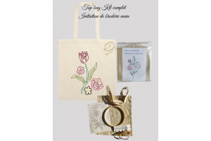 Top bag Kit complet Initiation de broderie main