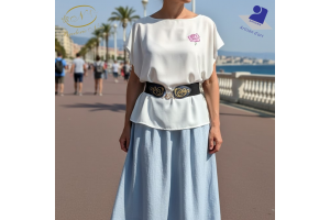 Ceinture brodé machine taille unique