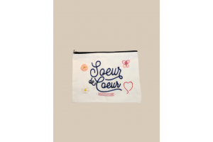 Pochette brodé main unique