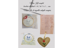 Kit de Broderie Main | Initiation Créative dès 5 Ans
