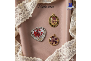 Médaillon fleur séchée 2