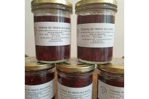 Chutney de raisins au poivre