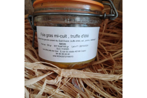 pot foie gras mi cuit truffe d'été