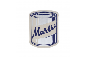 Sticker "Pot de peinture" alu brossé - Martre