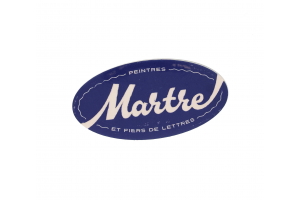 Sticker "Peintres et fiers de lettres" bleu - Martre
