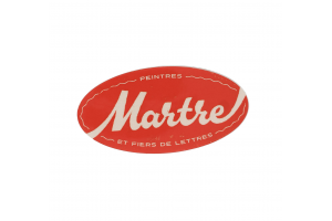 Sticker "Peintres et fiers de lettres" rouge - Martre