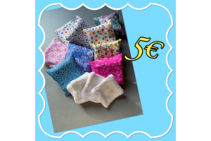 Carrés coton et pochette