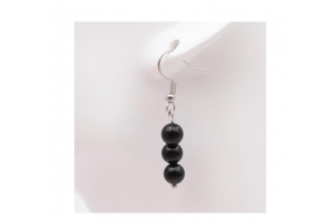 Eclat mystique : Boucles en obsidienne
