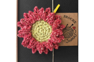 Broche Fleur au crochet