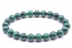 BRACELET DARK MALACHITE AA 8mm