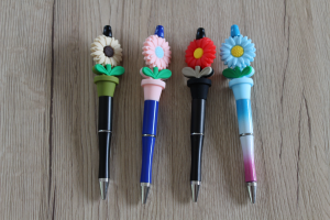🌼 Stylos Marguerite en Perles Silicone🌼