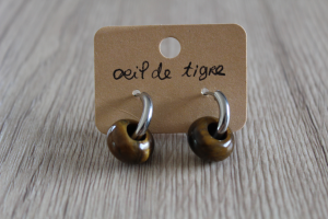 Boucles D'oreilles Œil de Tigre