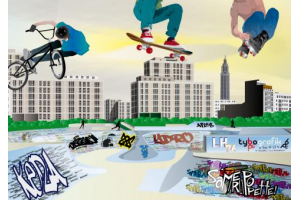 Illustration Skatepark LH - A3