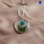 Collier Médaillon fleure séchée Artisanal 2
