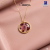 Collier Médaillon fleure séchée Artisanal