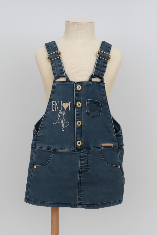 ROBE EN JEANS SUCRE D'ORGE TAILLE 6 MOIS