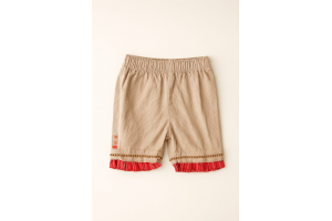 PANTALON EN VELOURS BEIGE ALPHABET TAILLE 3 MOIS